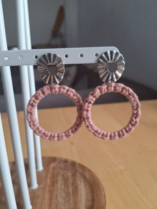 Boucles d'oreilles Marina, petite taille, argentées