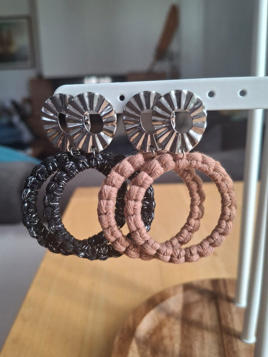 Boucles d'oreilles Marina, petite taille, argentées