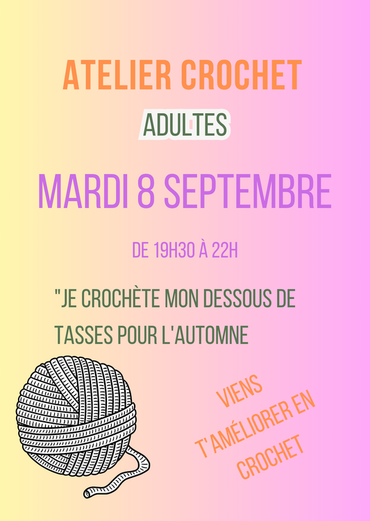 Atelier crochet adultes